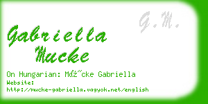 gabriella mucke business card